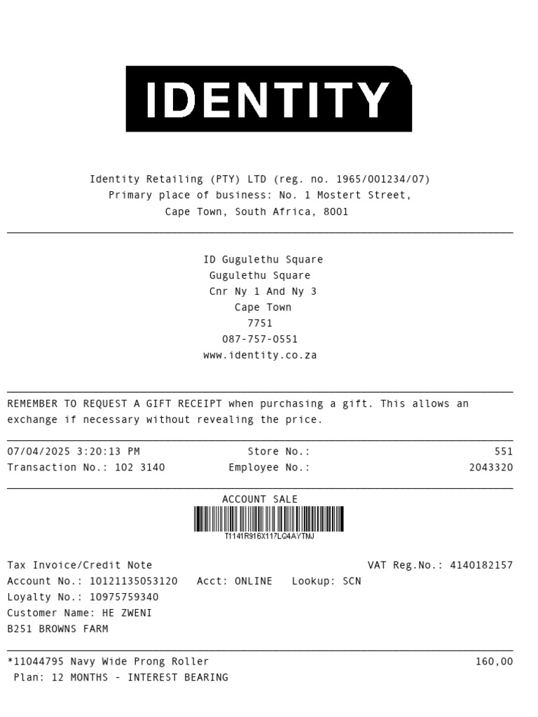 Account Sale 2025-04-07 152239248 | PDF | Receipt | Value Added Tax