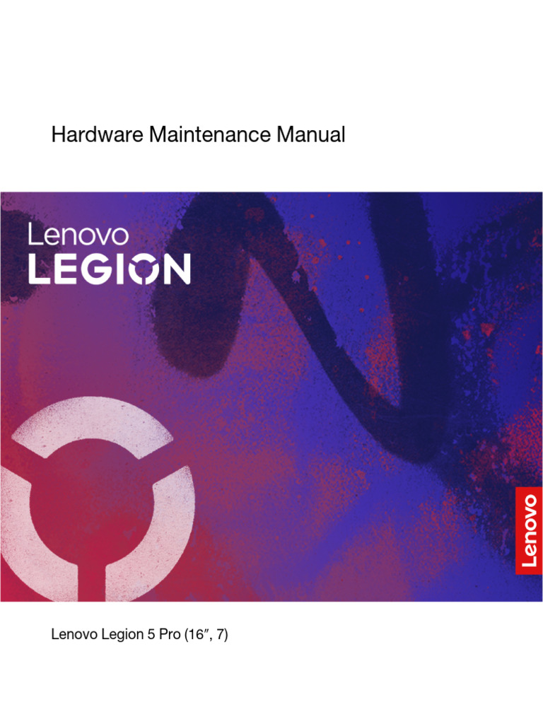 Lenovo Legion 5 Pro Maintenance Guide | PDF | Electrostatic Discharge ...
