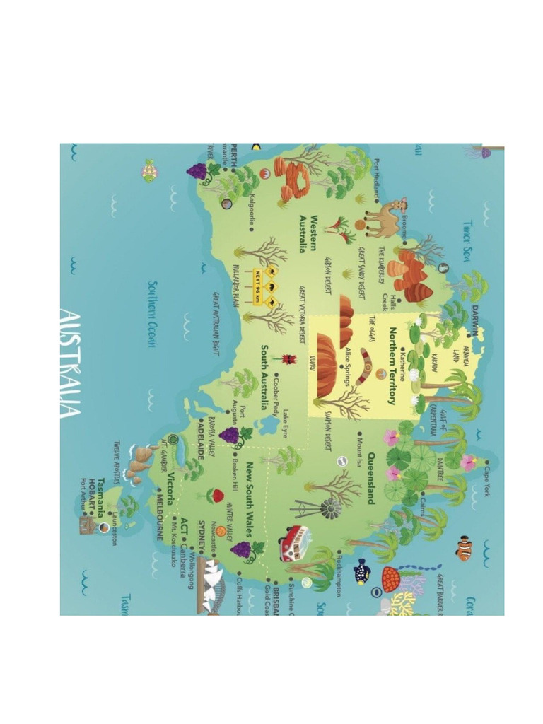 Mapa Australia English | PDF