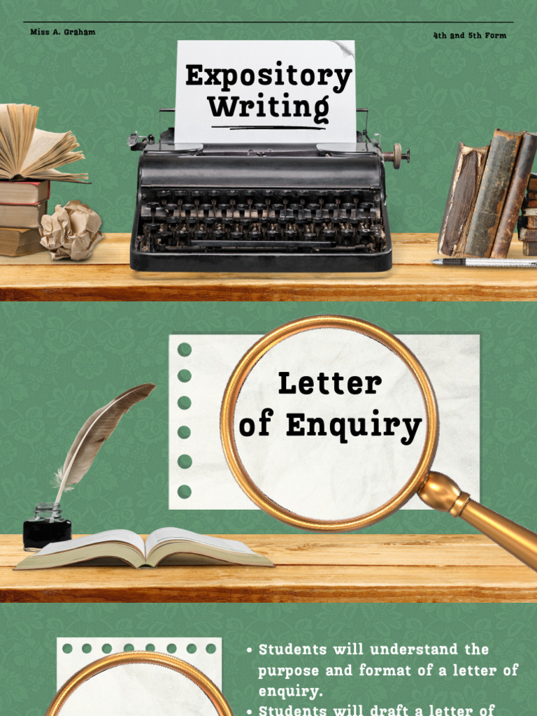 Writing a Letter of Enquiry Guide | PDF | Information | Inquiry
