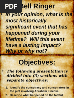 Chasing Lincolns Killer Chapter Questions | PDF | John Wilkes Booth