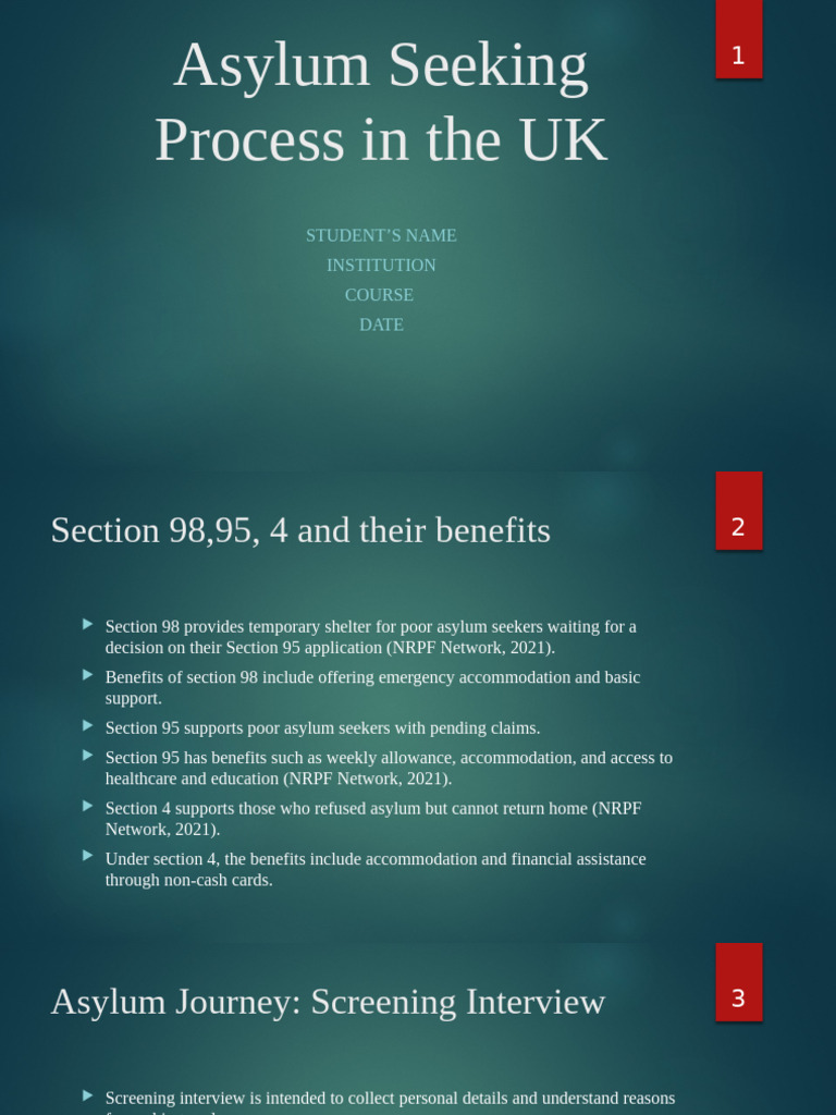 UK Asylum Seeking Process Explained | PDF | Asylum Seeker | Refugee