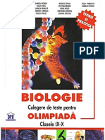 Culegere Olimpiada Biologie - Clasa A IX-A