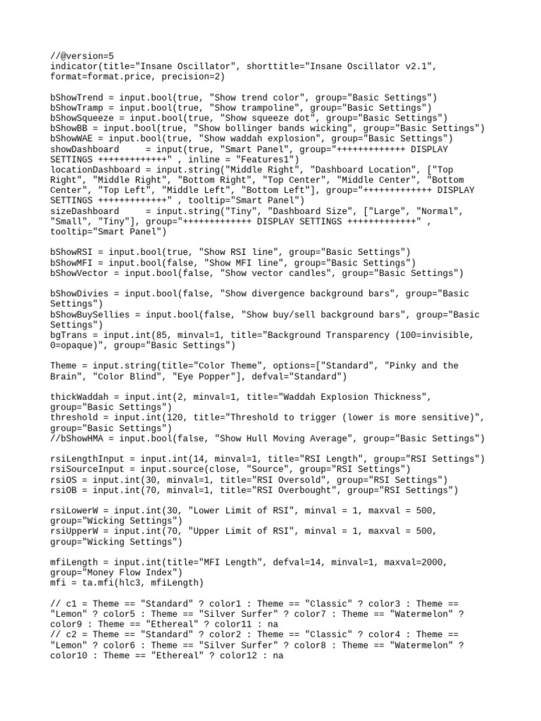 LuxAlgo Insane Oscillator Script | PDF | Investing | Technical Analysis