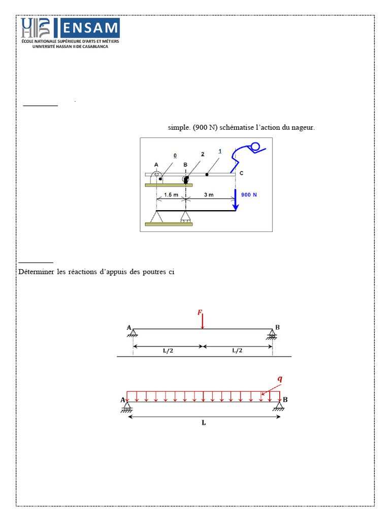 Exercices de RDM 2025 | PDF