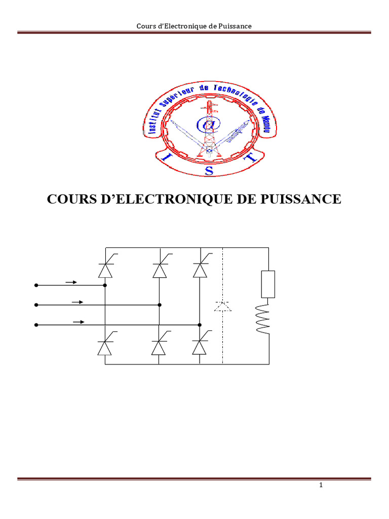 Cours d'Électronique de Puissance | PDF | Électronique de puissance ...