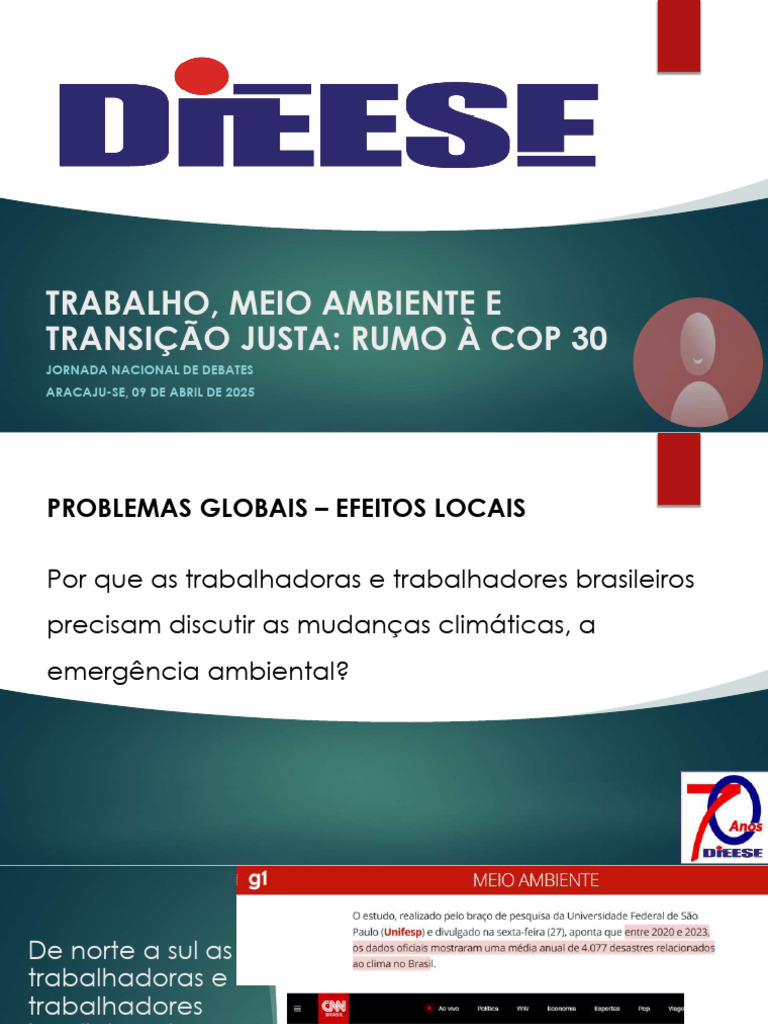 Trabalho e Meio Ambiente no Brasil | PDF | Custo de vida | Aquecimento ...