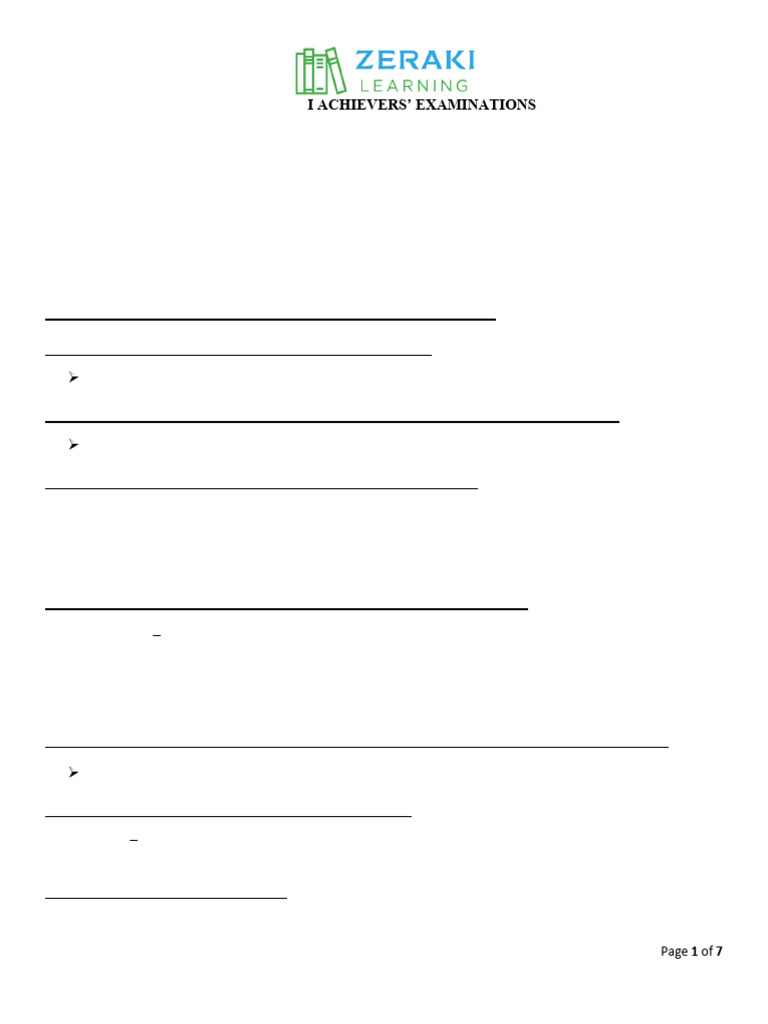 Form Three History Exam Questions | PDF | Constitution | Africa