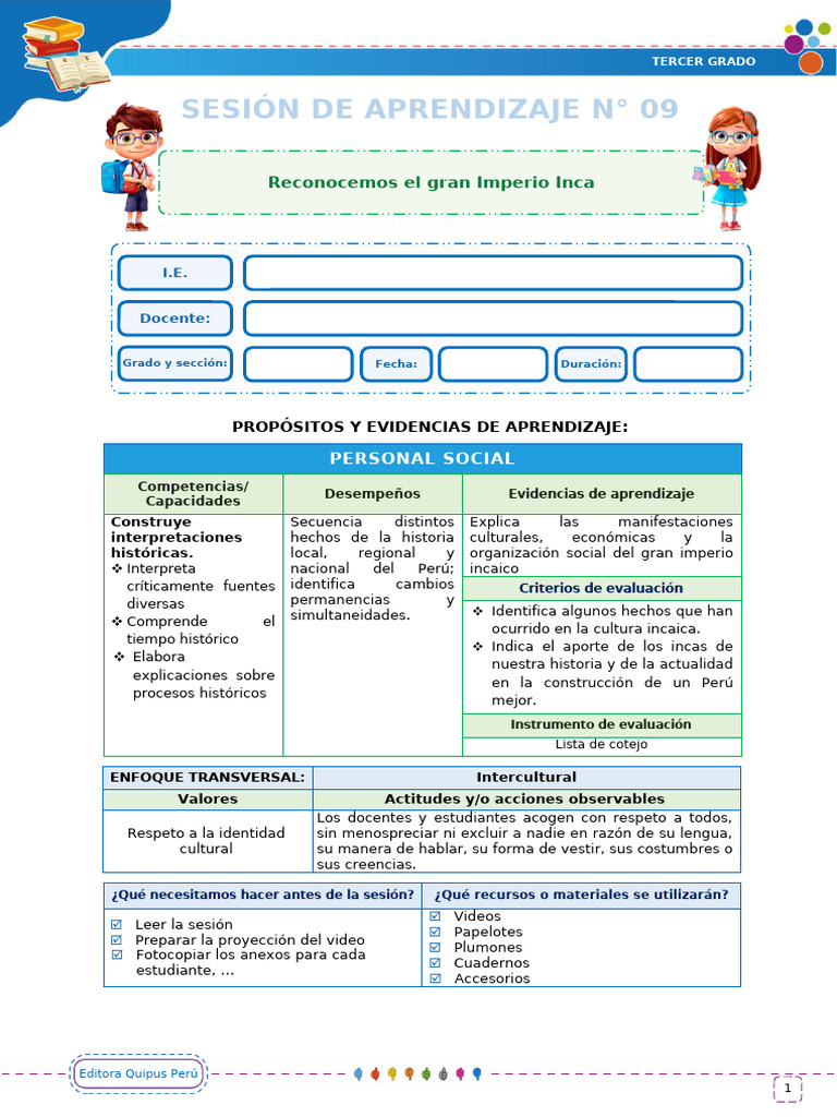 Aprendizaje sobre el Imperio Incaico | PDF | Imperio Inca | Aprendizaje