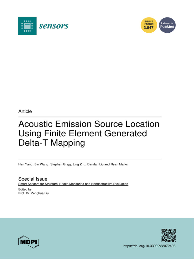 Acoustic Emission Source Location via Delta-T Mapping | PDF ...