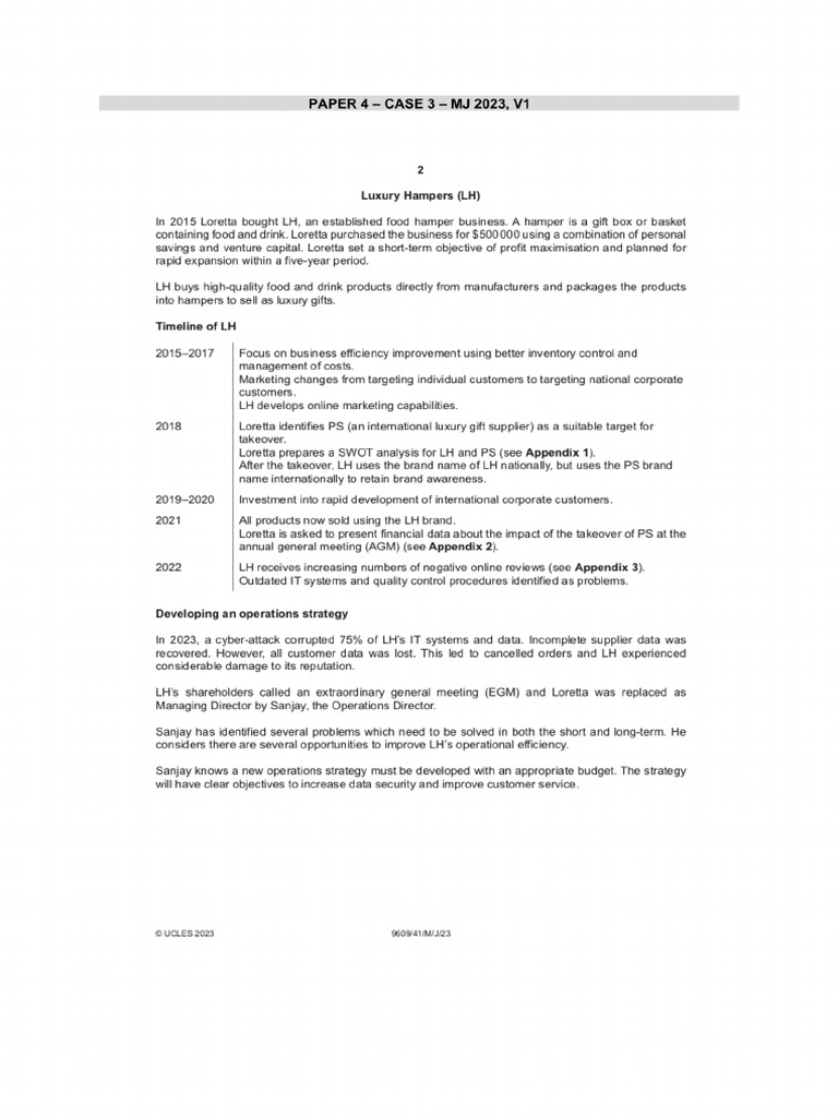 PAPER 4 - Case 3 | PDF