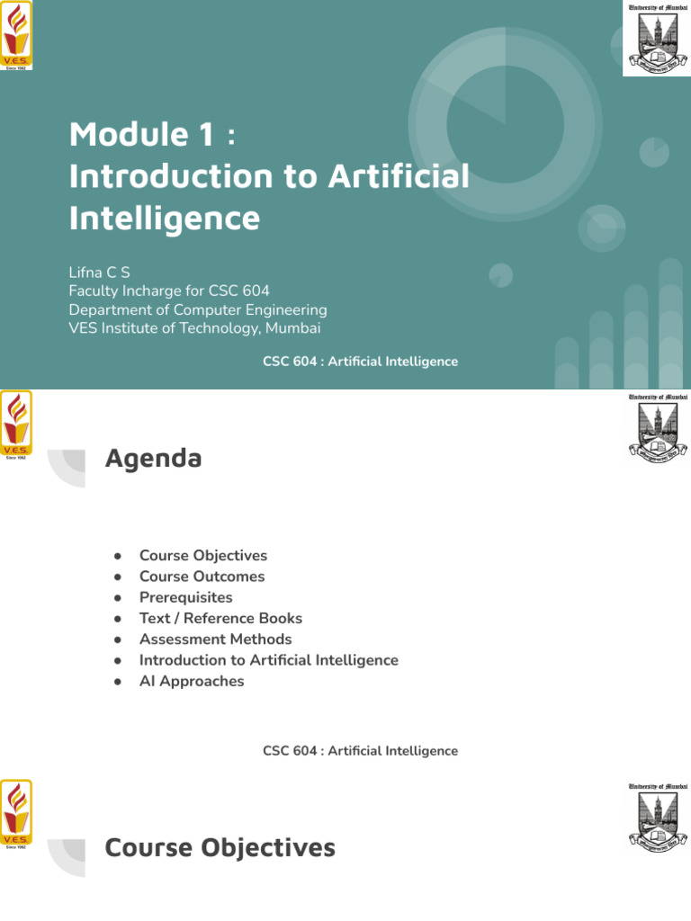 Introduction to AI Course Overview | PDF | Artificial Intelligence ...