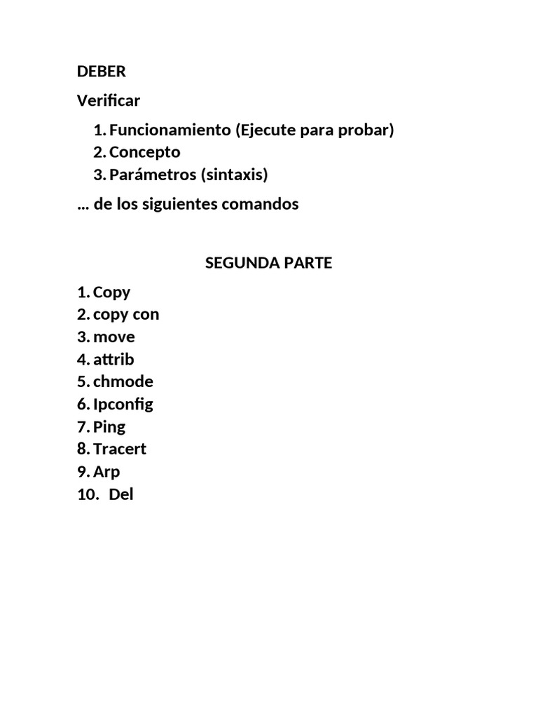 Comandos CMD y Prácticas MS-DOS | PDF