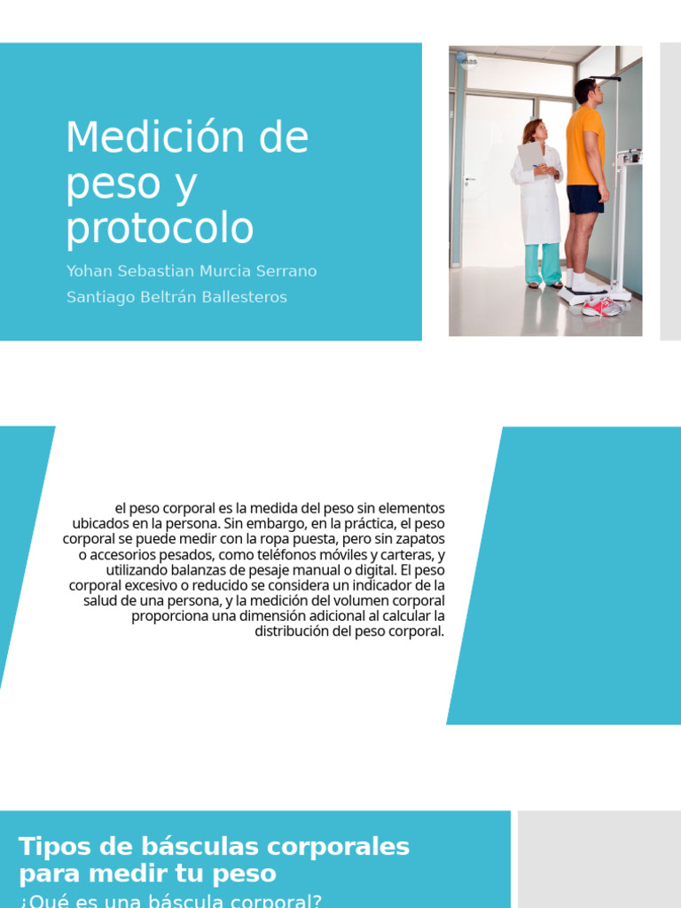 Guía para Medir el Peso Corporal Efectivamente | PDF