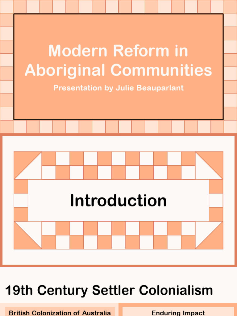 Modern Reform in Aboriginal Communities | PDF | Indigenous Australians ...