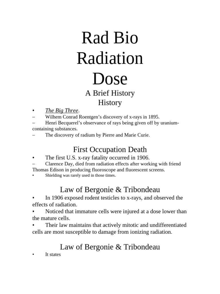 History and Effects of Radiation Exposure | PDF | Absorbed Dose | Radiation