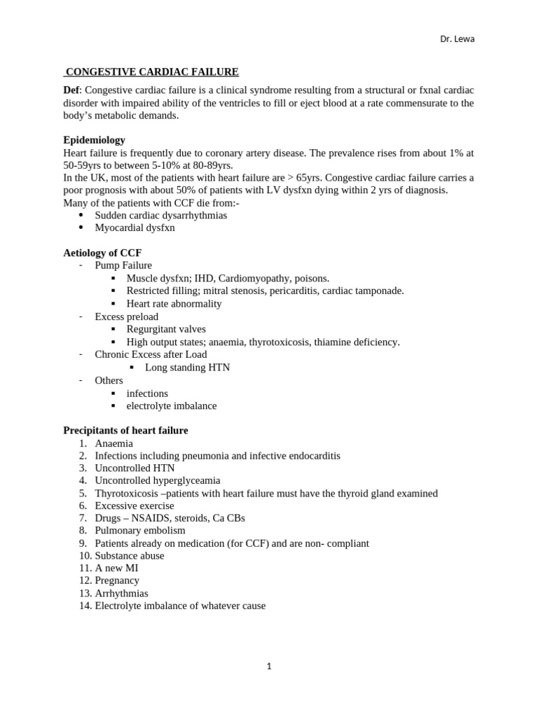 Understanding Congestive Heart Failure | PDF | Heart Failure | Heart