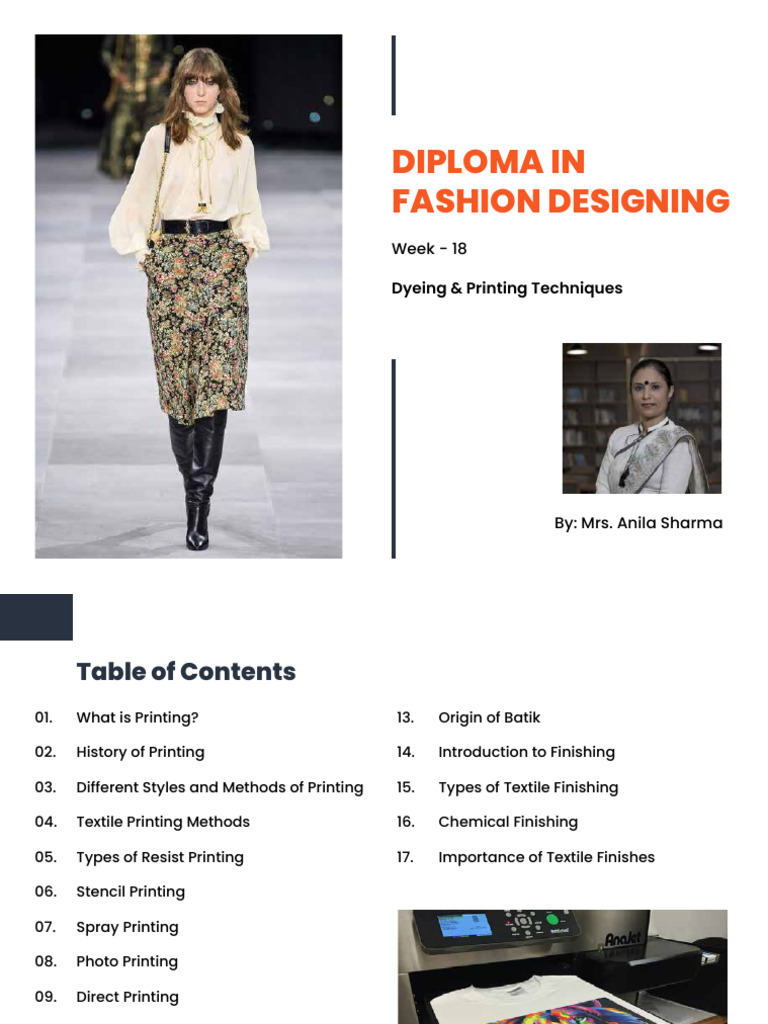 Textile Printing Techniques Overview | PDF | Textiles | Printing