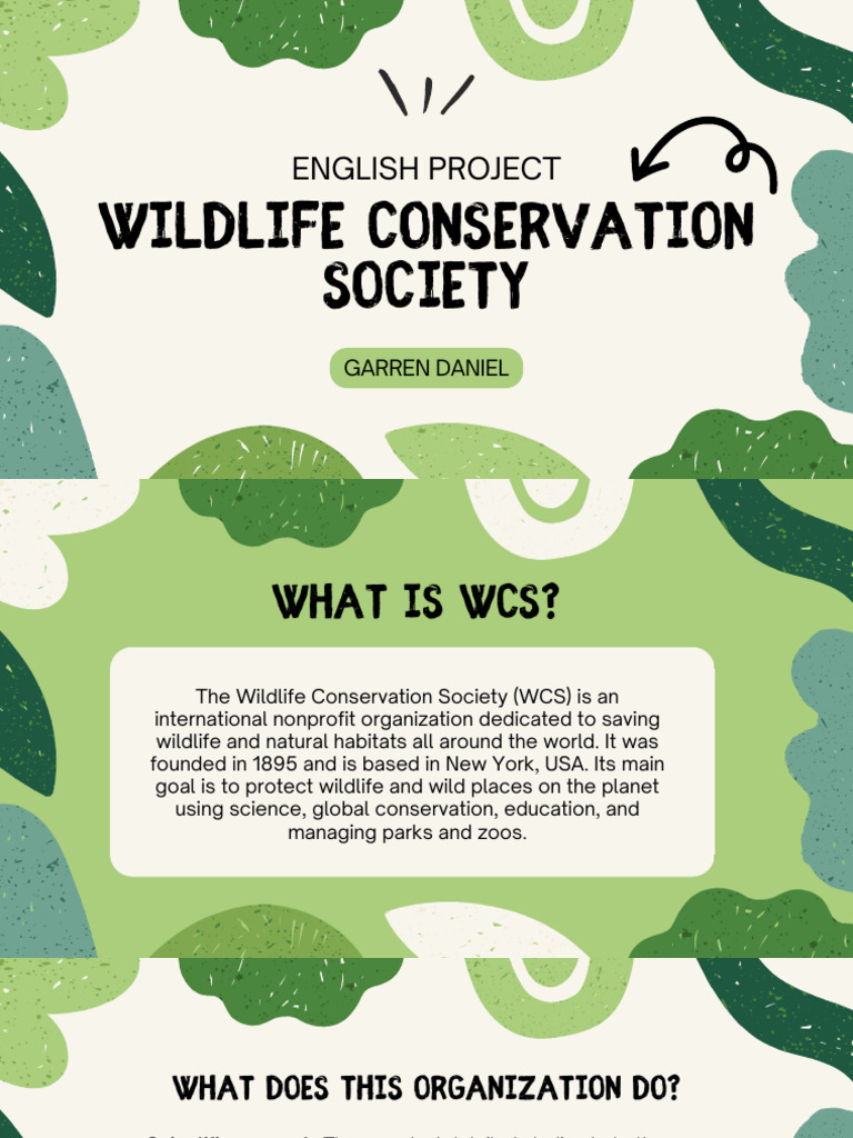Wildlife Conservation Society Overview | PDF | Conservation Biology ...