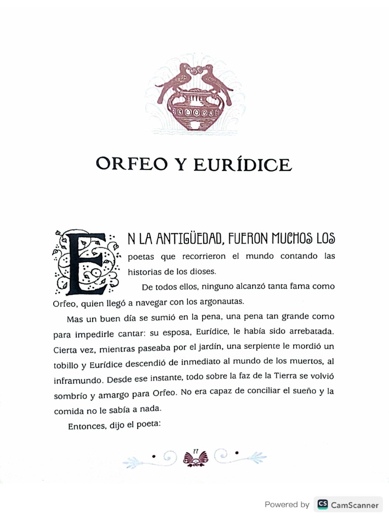 Orfeo y Eurídice | PDF
