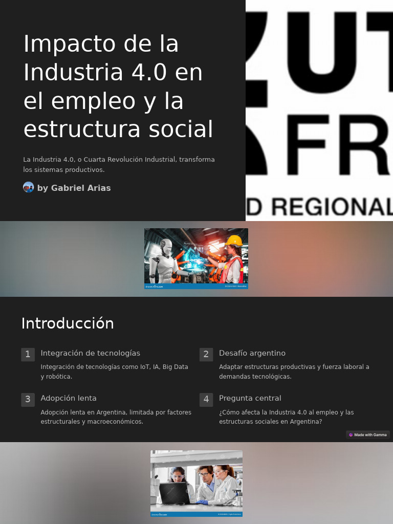 Impacto de La Industria 40 en El Empleo y La Estructura Social | PDF ...