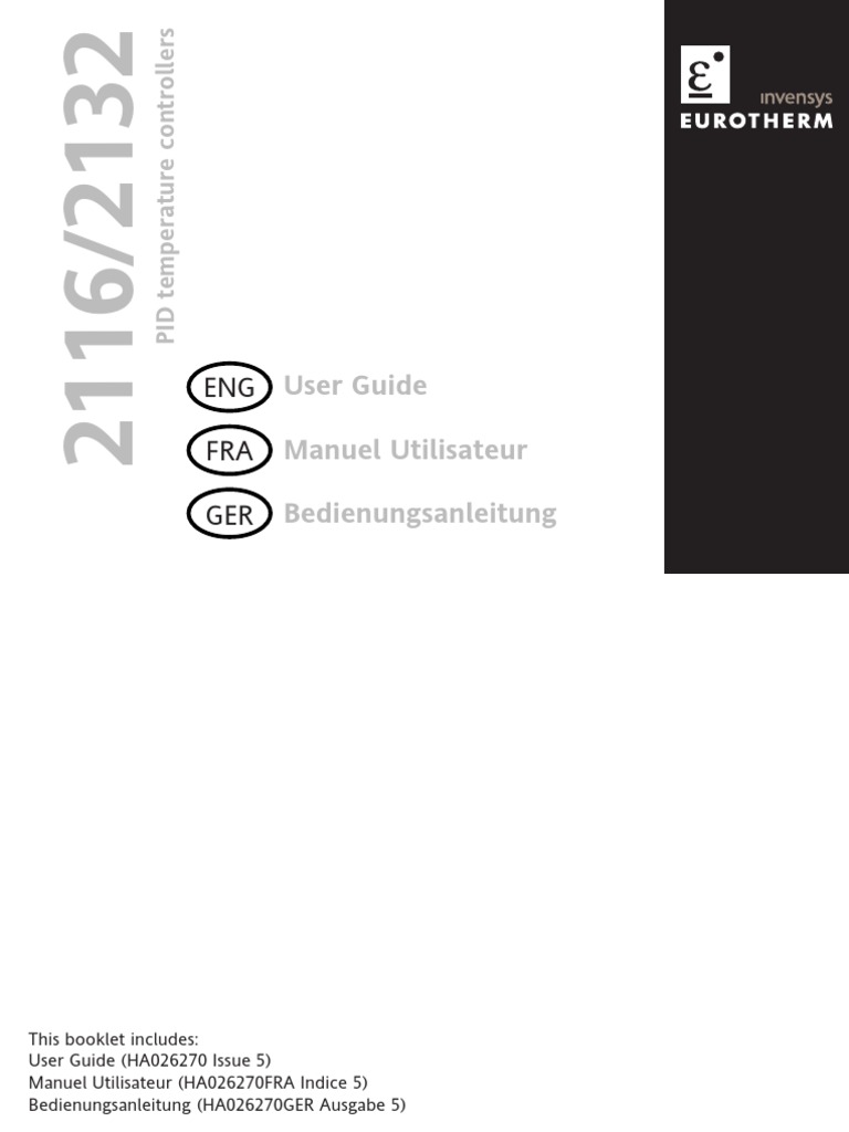 2116 and 2132 Multi Language User Guide | PDF | Electrical Wiring | Relay