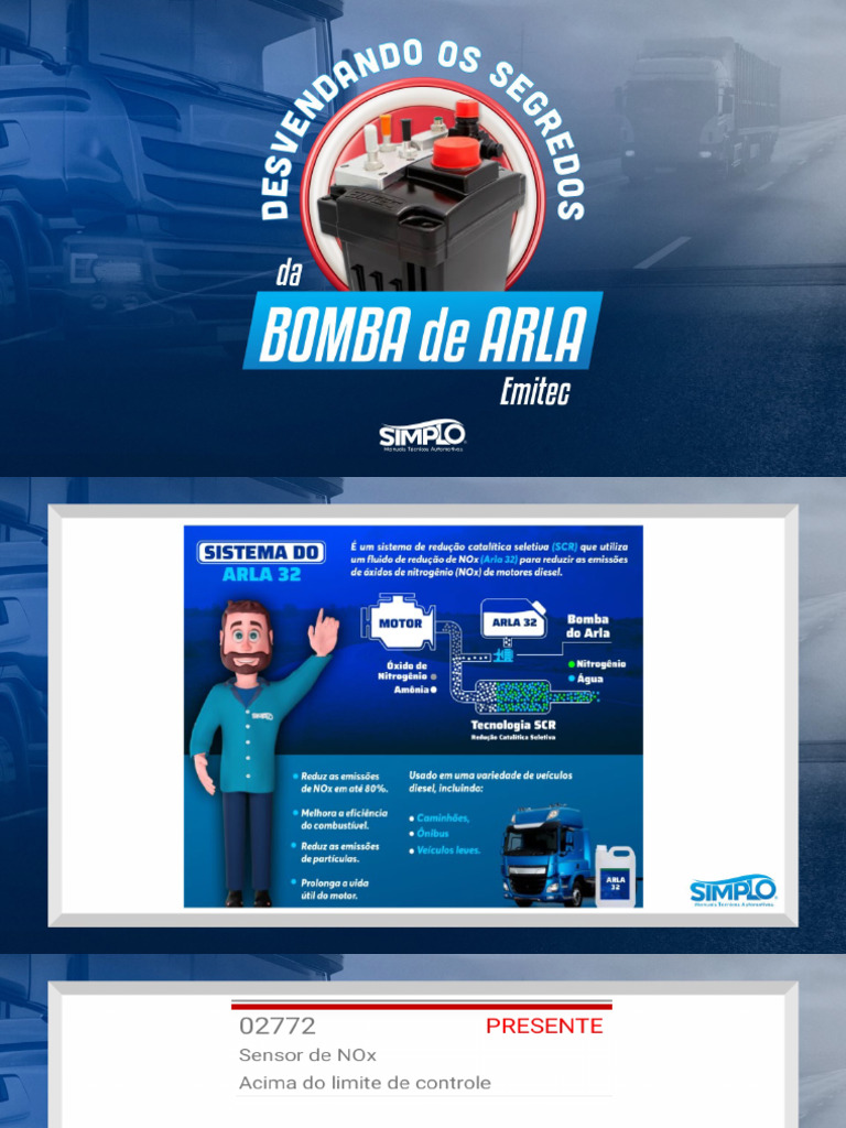 Diagnóstico do Sistema Emitec ARLA | PDF | Motores | Bens manufaturados