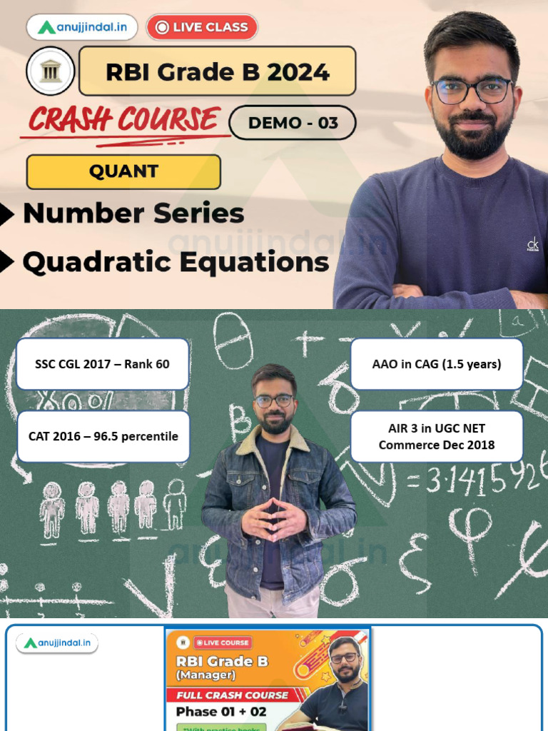 RBI Crash Course Quant Class 1 | PDF | Mathematical Concepts | Mathematics