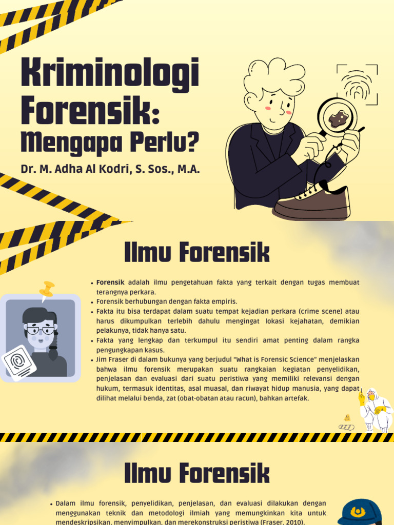 Kriminologi Forensik-Mengapa Perlu | PDF