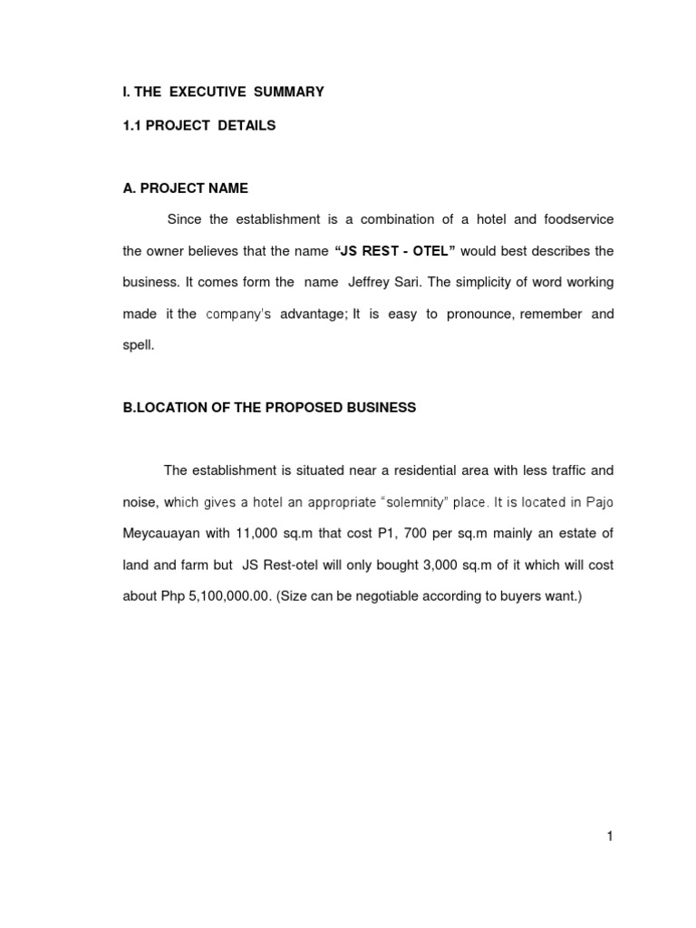 Feasibilty Chapters 1 5 Pdf Sole Proprietorship Feasibility Study