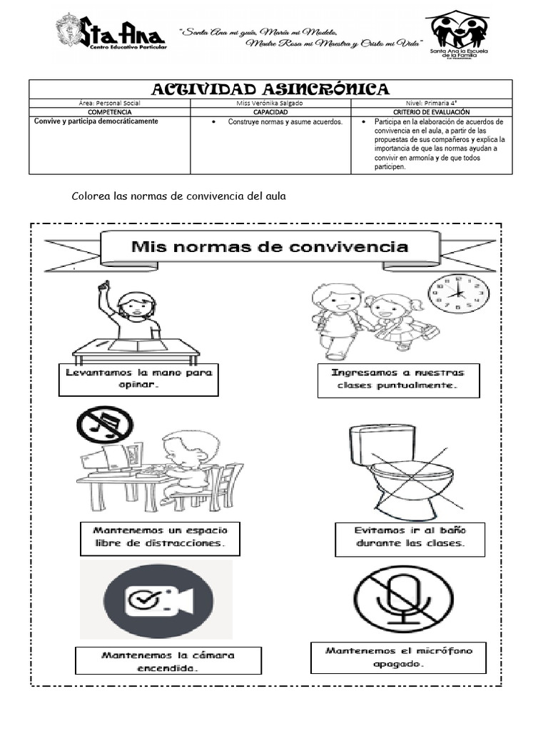 Mis Normas de Convivencia | PDF