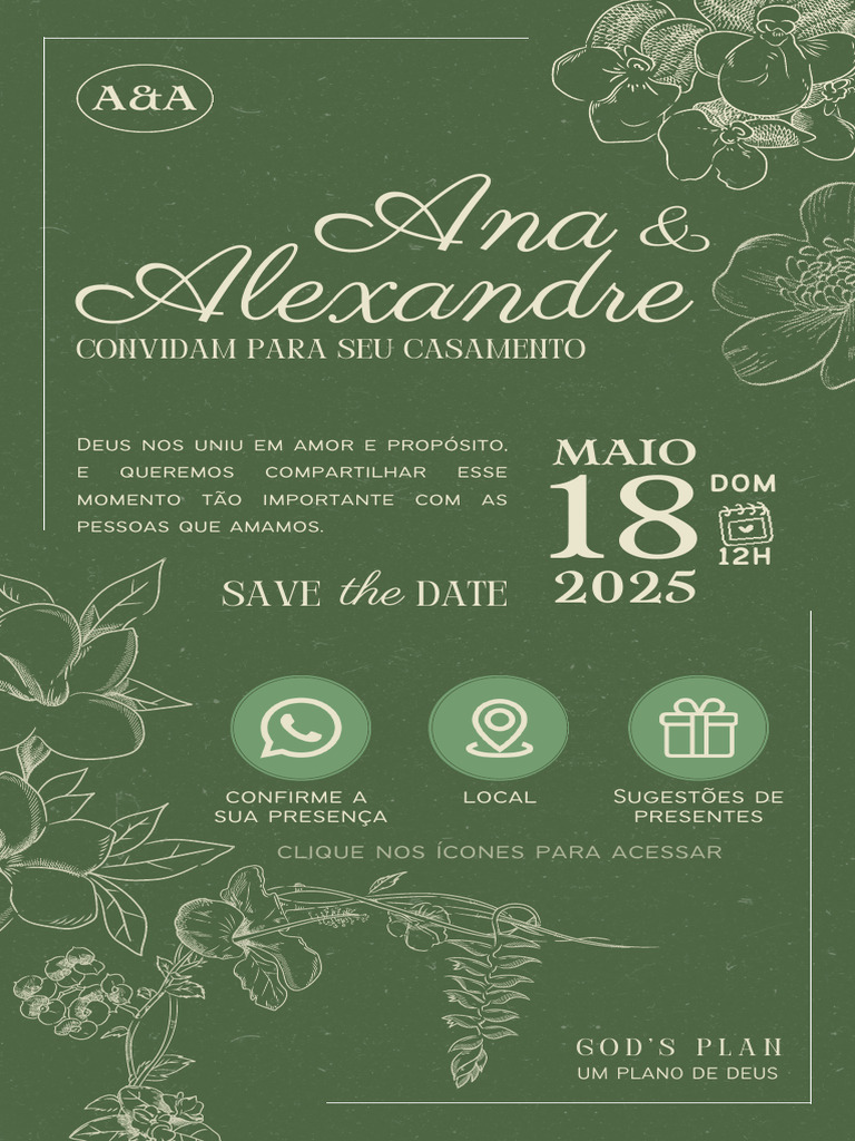 Convite Ana & Alexandre | PDF