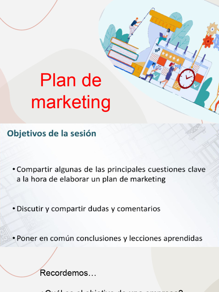 Pasos Clave para un Plan de Marketing | PDF | Marketing | Comunicación ...