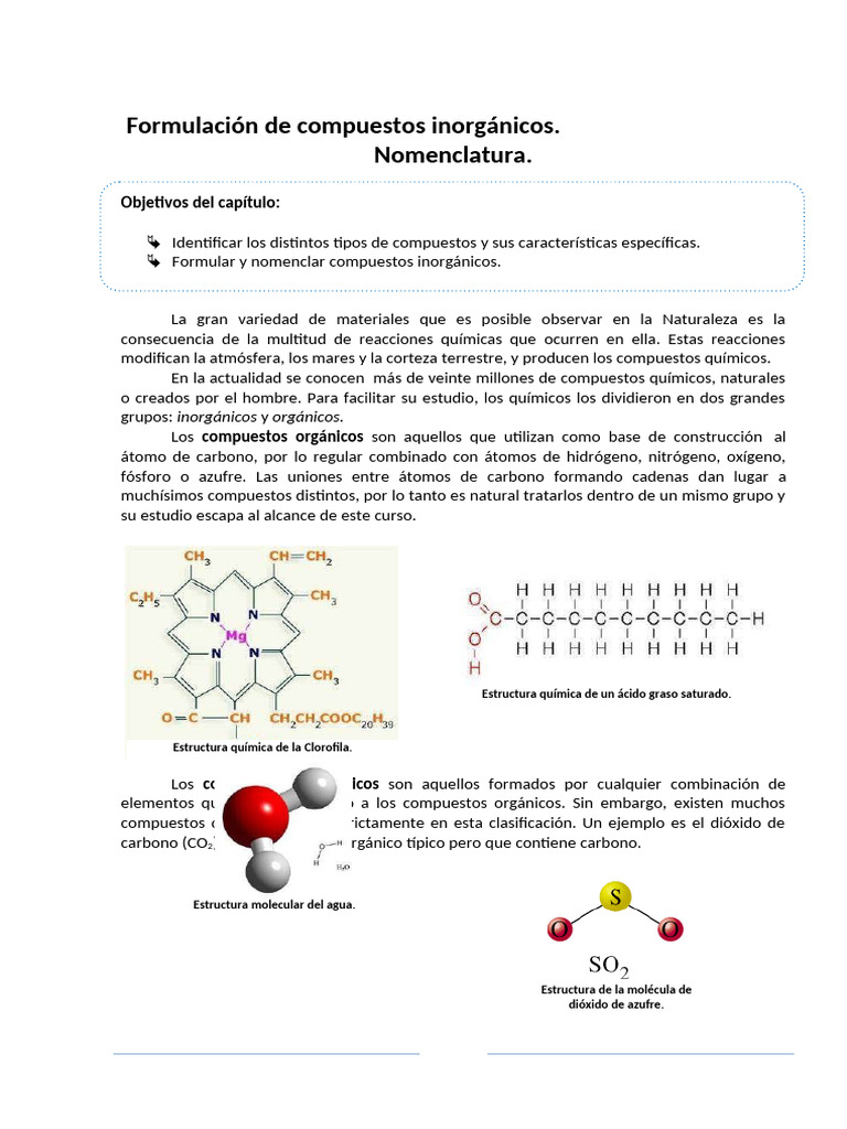 Compuestos Inorganicos | PDF | Compuestos químicos | Óxido