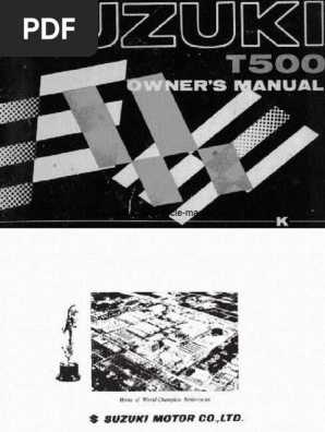 SUZUKI スズキ　T５００　整備説明書　T-4046 スズキ T500 整備説明書 - 日本二輪史研究会