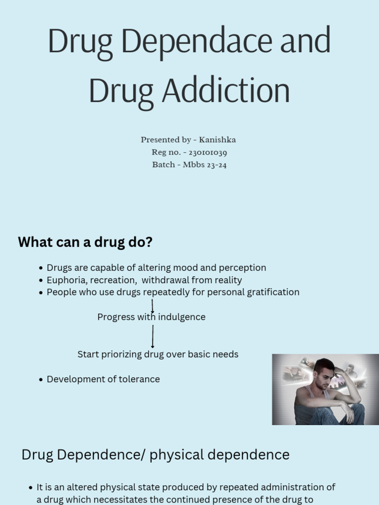 Drug Dependace and Drug Addiction | PDF | Substance Abuse | Substance ...