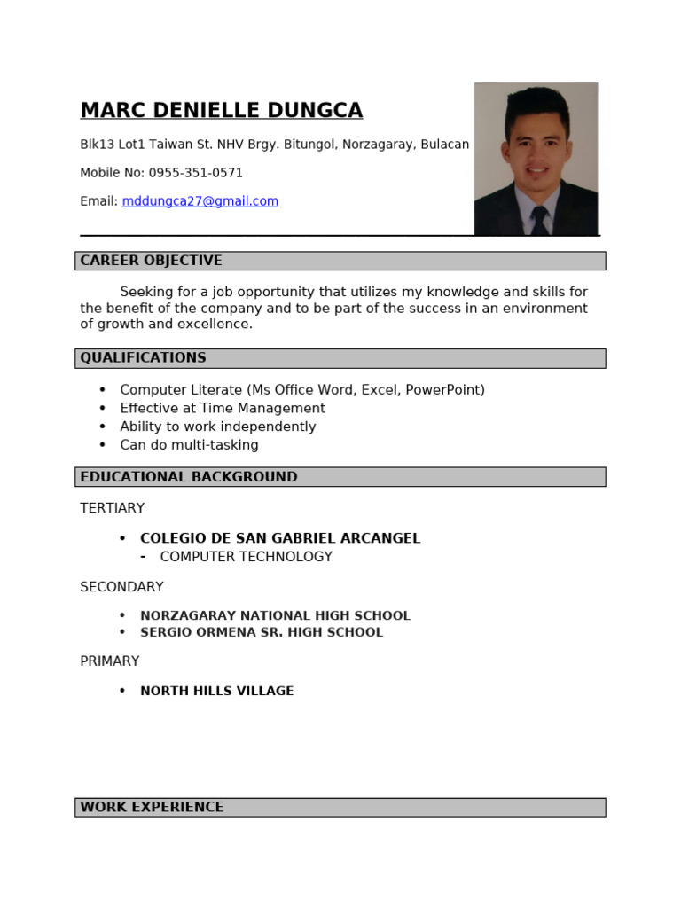 Marc Resume | PDF