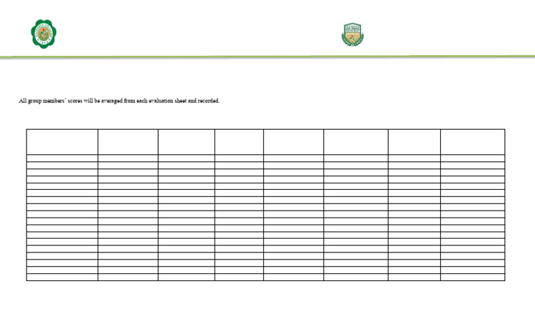 Peer Evaluation Rubric for Group Work | PDF
