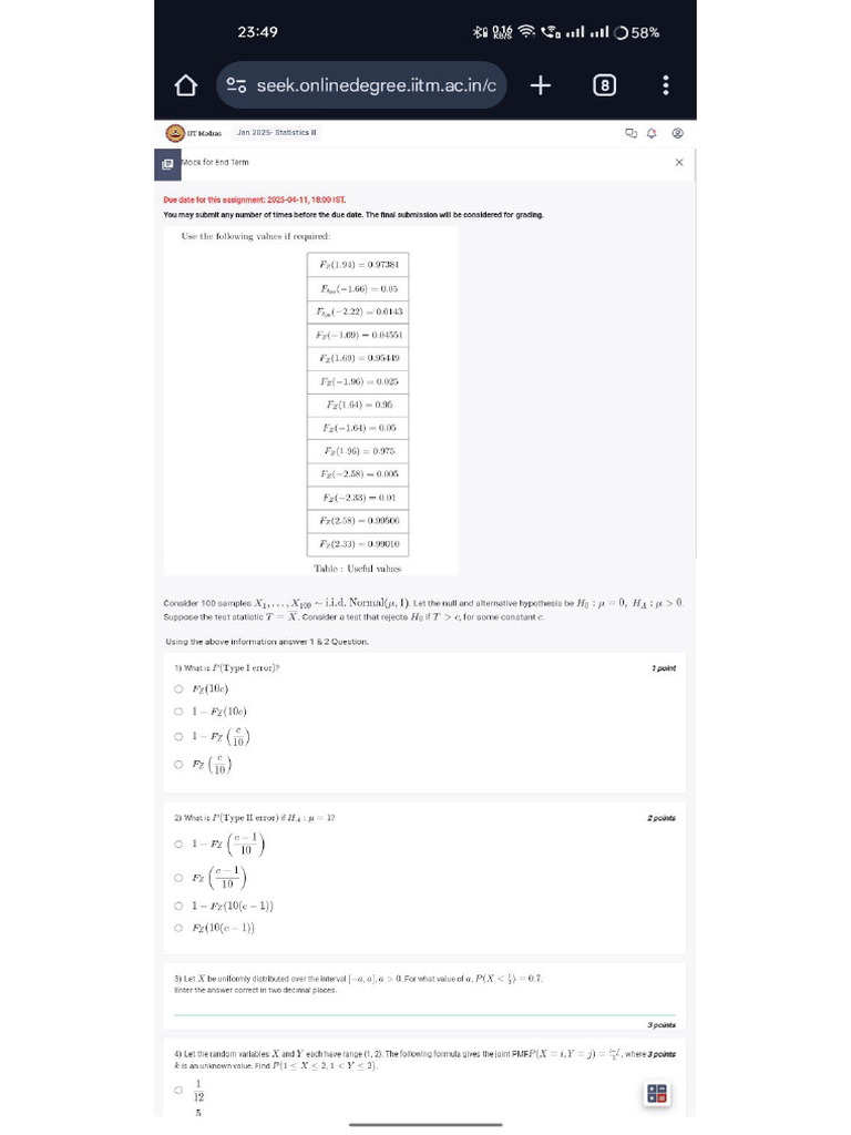 Mock For Stats 2 | PDF