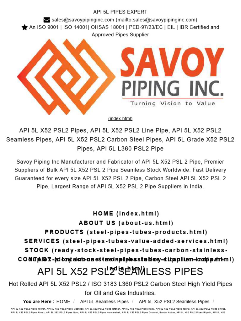 API 5L X52 PSL2 Pipe Specification | PDF | Pipe (Fluid Conveyance) | Metals