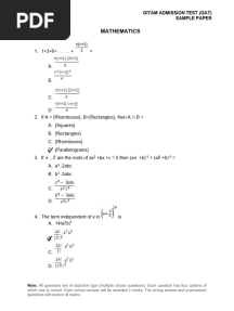 Gitam Gat Pcm Sample Paper