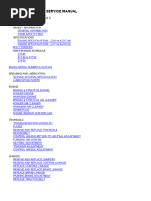 Toro full service manual
