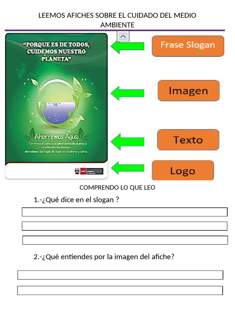 Ficha Del Medio Ambiente | PDF