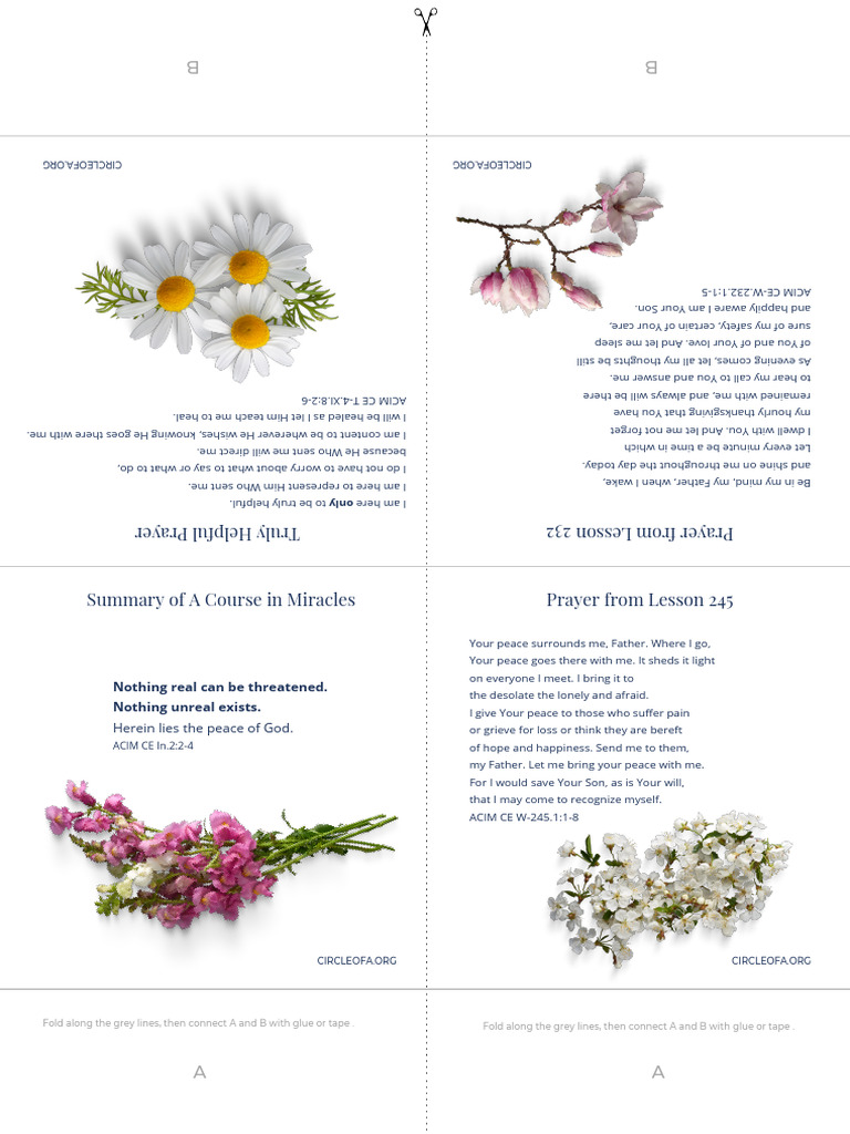Printable ACIM Practice Reminders | PDF