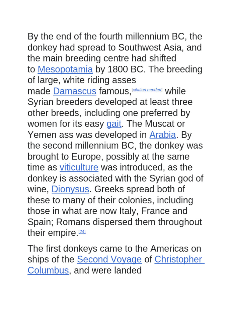 Donkey Breeding and Hybridization Insights | PDF | Donkey | Horse Breeding