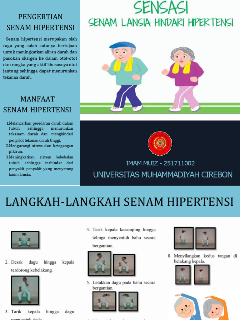 LEAFLET SENAM HIPERTENSI_IMAM MUIZ | PDF