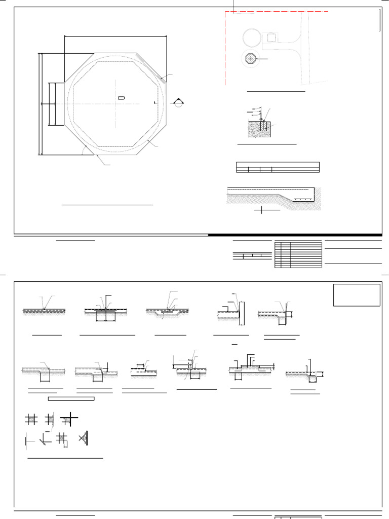 Fire Tank Slab General Arrangement Plan | PDF | Architectural Design ...