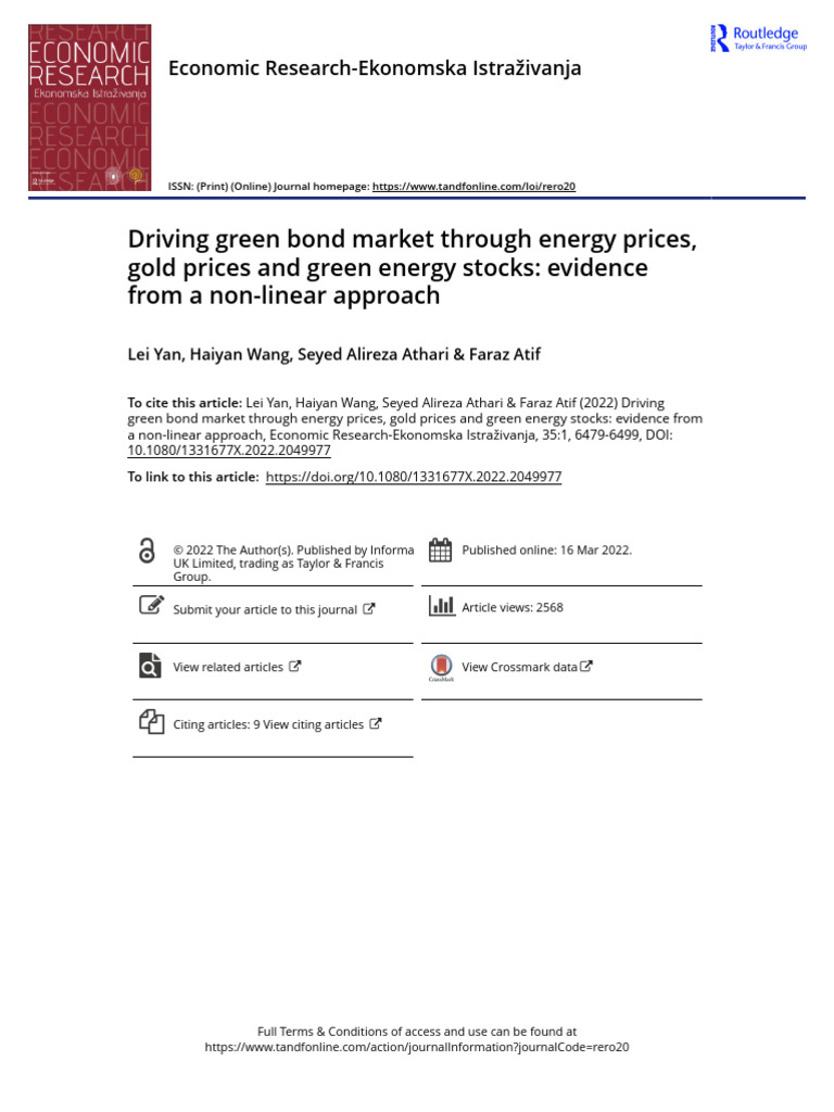 Green Bonds: Impact of Energy & Gold Prices | PDF | Bonds (Finance ...