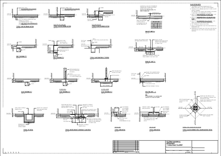 Typical Slab on Ground Details | PDF | Building Engineering | Civil ...