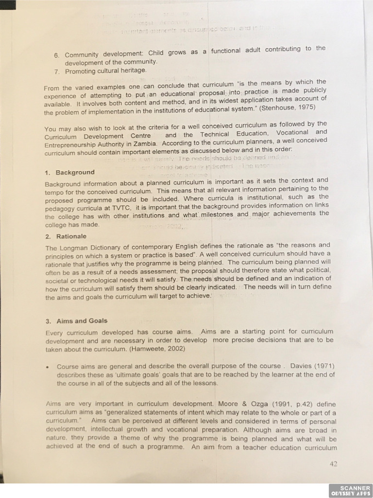 Curriculum 2-1 | PDF